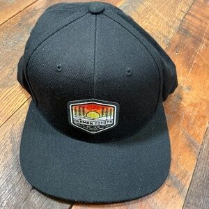 Berman Toyota Black Snapback Hat Sunset Logo Yupoong Classics